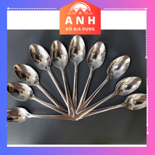 Muỗng canh sâu cán dài - Thìa Muỗng ăn cơm,ăn phở,ăn súp cáng dài inox cao cấp