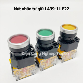 Nút nhấn không đèn phi 22 xanh đỏ vàng , nút nhấn tự nhả / nút nhấn tự giữ