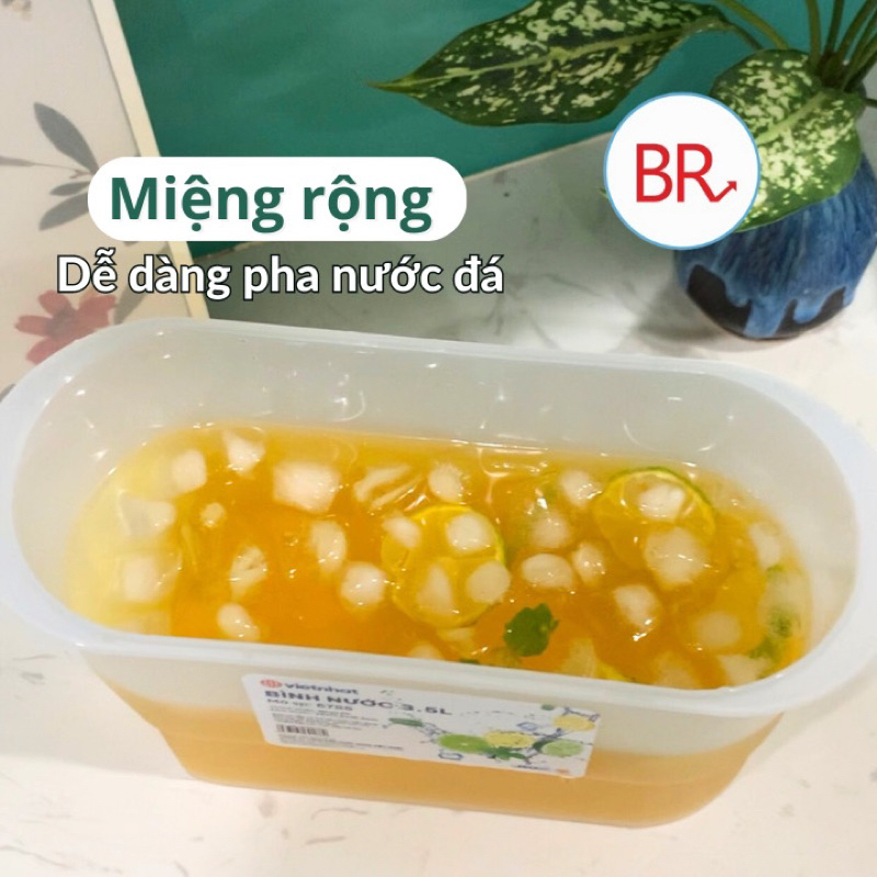 BÌNH ĐỰNG NƯỚC ĐỂ TỦ LẠNH CÓ VÒI 3,5 lít nhựa việt nhật