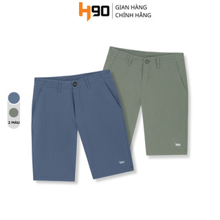 Quần Đùi Nam H90 Vải Gió Co Giãn, Quần Short Gió Nam Cạp Cúc 2 Màu Năng Động HSTG002