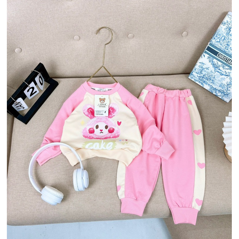 Bộ thỏ CAKE phối tay bé gái