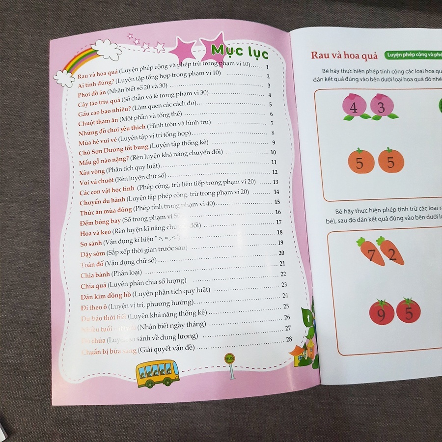 Sách Dạo Chơi Cùng Toán Học - Trò Chơi Dán Giấy  - Minh Long