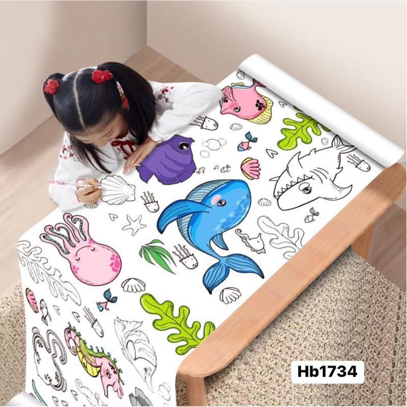 COMBO 2 CUỘN TRANH TÔ MÀU CHO BÉ