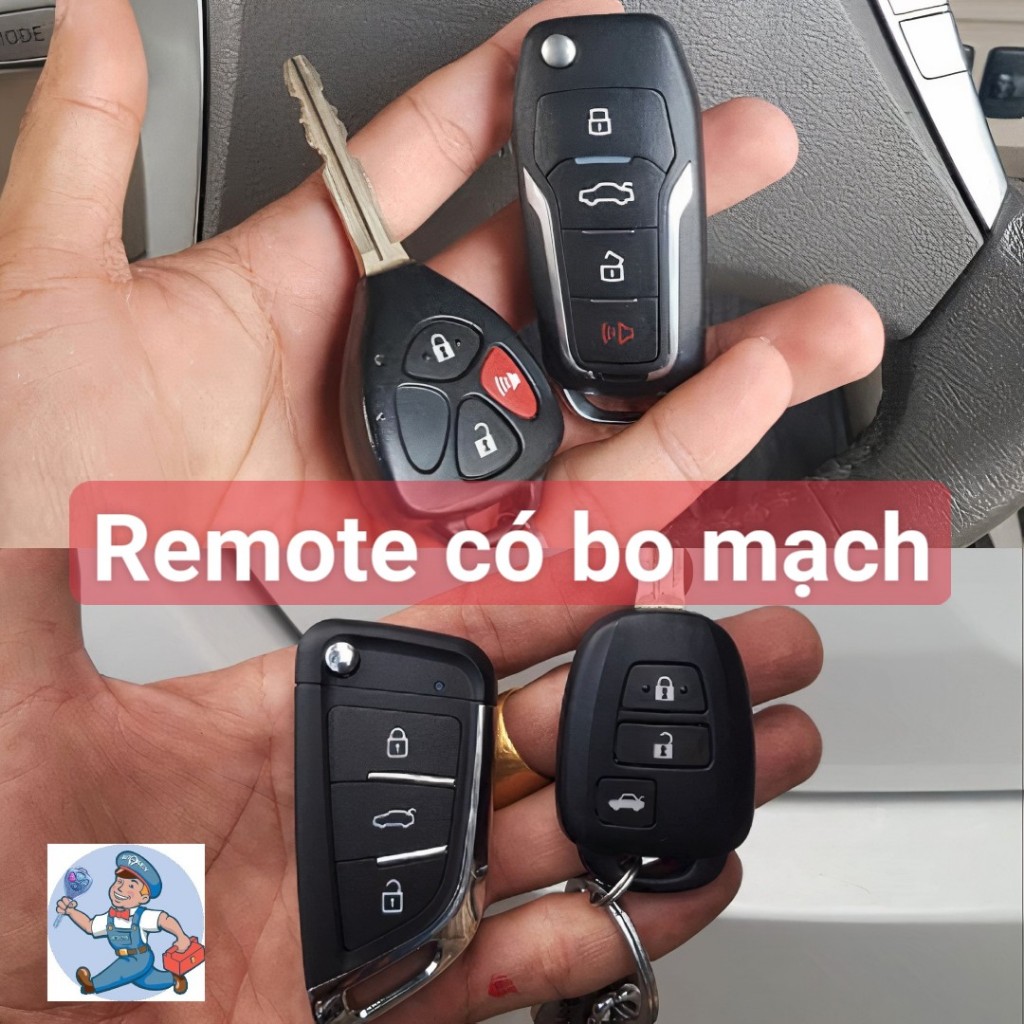 Chìa Khoá Gập Toyota (Vios, Innova, Fortuner, Hilux,...). Cắt Lưỡi Cơ Qua Hình Ảnh Bằng Máy CNC