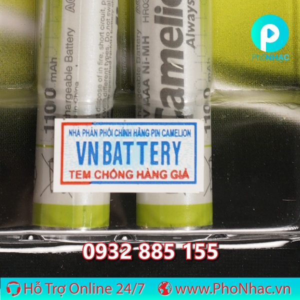 PIN SẠC CAMELION AAA 1100 Chính Hãng- Pin Thông Minh Alway Ready | Phố nhạc