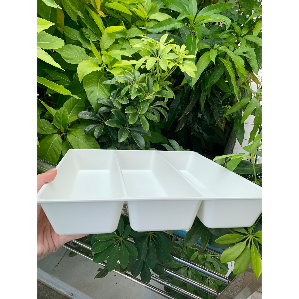 Khay chia thìa dĩa xám nhỏ IKEA SMACKER