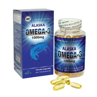 Viên uống dầu cá omega 3 alaska meracine giúp tăng cường thị lực, giảm nguy cơ xơ vữa động mạch