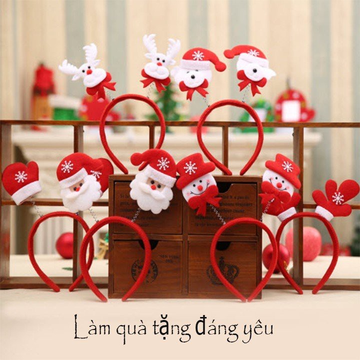 Bờm Giáng Sinh Hình Ông Già Noel, Cây Thông _ Món Qùa Ý Nghĩa Dành Tặng Bé Yêu