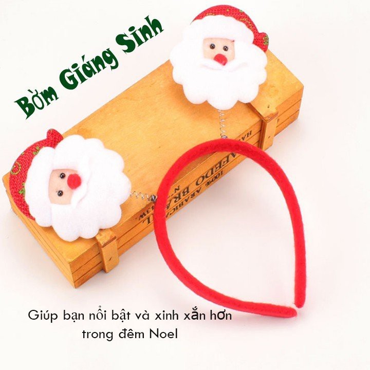Bờm Giáng Sinh Hình Ông Già Noel, Cây Thông _ Món Qùa Ý Nghĩa Dành Tặng Bé Yêu