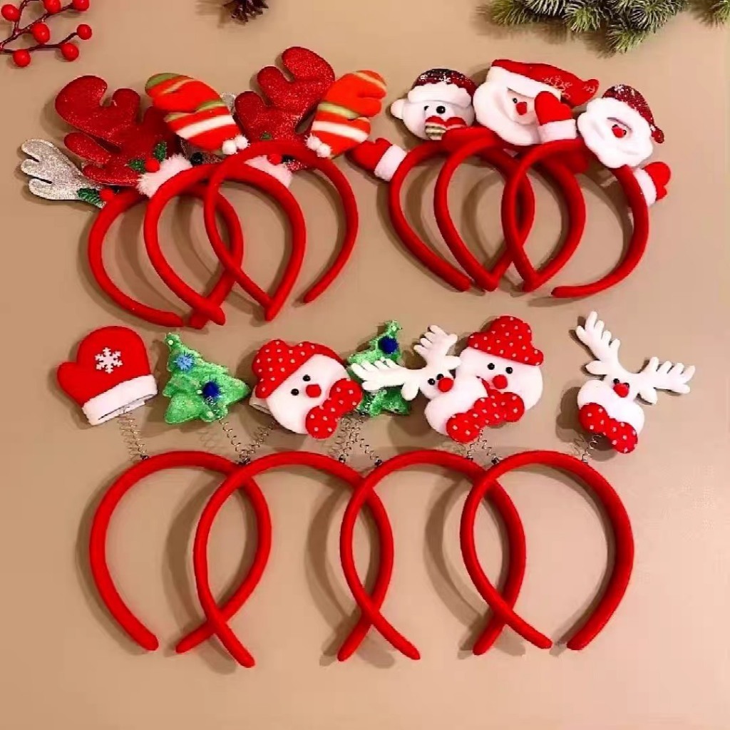 Bờm Giáng Sinh Hình Ông Già Noel, Cây Thông _ Món Qùa Ý Nghĩa Dành Tặng Bé Yêu