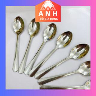 Muỗng cafe loại nhỏ-thìa cafe inox nhỏ, muỗng uống coffee và ăn hột vit lộn 10.5cm x 2.5cm,12cm x 2.5 cm.