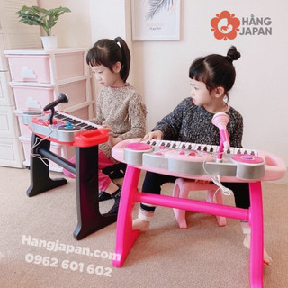 WinFun - Đàn organ kèm mic và bàn DJ hồng siêu sành điệu cho bé Hàng Chính Hãng