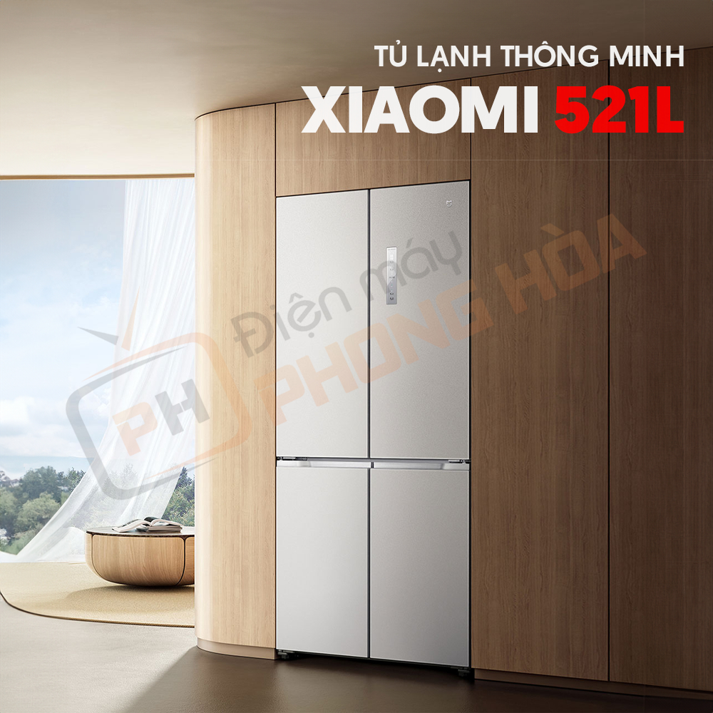 Tủ lạnh 4 cánh Xiaomi Mijia 521L- Bảo hành 18 tháng