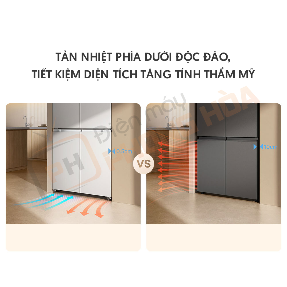 Tủ lạnh 4 cánh Xiaomi Mijia 521L- Bảo hành 18 tháng