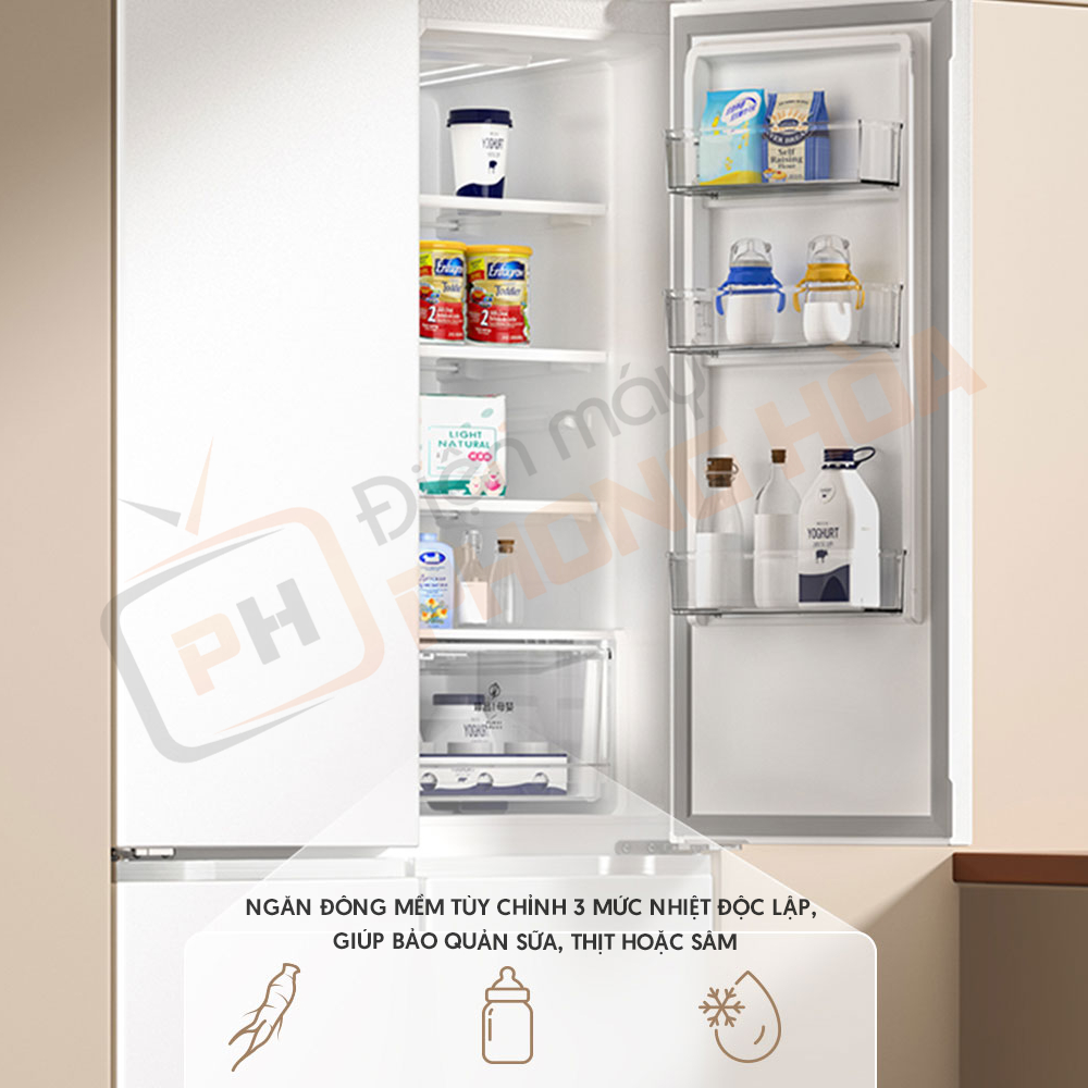 Tủ lạnh 4 cánh Xiaomi Mijia 521L- Bảo hành 18 tháng