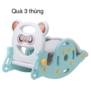 Cầu trượt bập bênh 2in1 cho bé