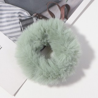 Dây Cột Tóc Scrunchies Vải Lông Mềm