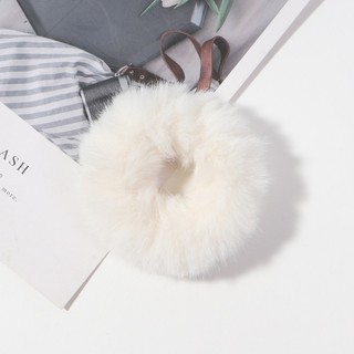 Dây Cột Tóc Scrunchies Vải Lông Mềm