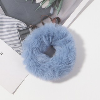 Dây Cột Tóc Scrunchies Vải Lông Mềm