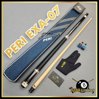  Cơ Lỗ Bida PERI EXA-07 Gậy Bi A Pool Ngọn Công Nghệ P20 Giảm Bạt Phíp Juma Siêu Cứng Chuôi Sơn Tay Cầm Bọc Da Bò 