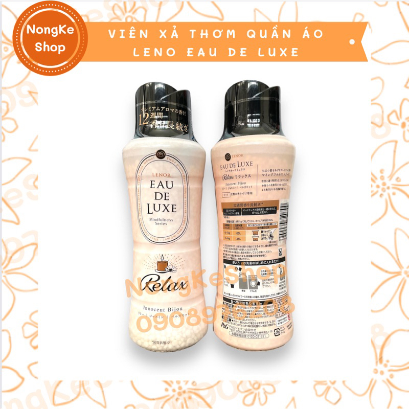 VIÊN XẢ KHÔ QUẦN ÁO LENOR EAU DE LUXE 520ML NHẬT BẢN