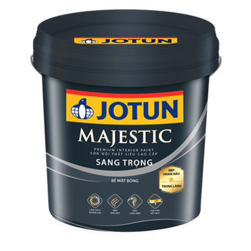 Sơn tường nội thất cao cấp Jotun Majestic Sang Trọng 5Lit và 15Lit