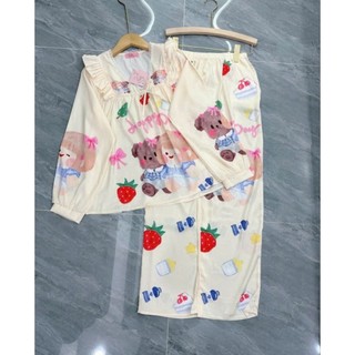 Pijama lụa xước (100% xước) loại 1
