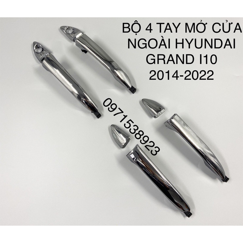 BỘ 4 TAY MỞ CỬA NGOÀI HYUNDAI   GRAND I10 2014-2022 MẠ CROM GIÁ RẺ