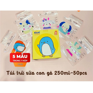 Hộp 50 túi trữ sữa mẹ 250ml Kichi Plus Kichilachi K50V K50