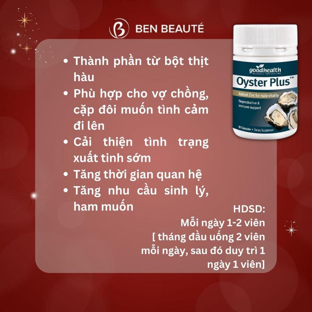Viên Uống Tinh Chất Hàu Oyster Plus Goodhealth 60 Viên Hàu Lùn