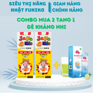 Combo mua 2 Japa kids orihiro tặng 1 đề kháng nhi cải thiện tầm vóc cho bé hỗ trợ biếng ăn tăng cân,tiêu hoá tốt