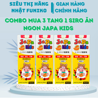 Combo mua 3 Tặng 1 siro ăn ngon Japa kids orihiro lọ 100ml cải thiện tầm