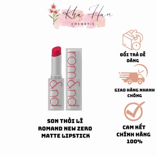 Son thỏi lì romand new zero matte lipstick 3g