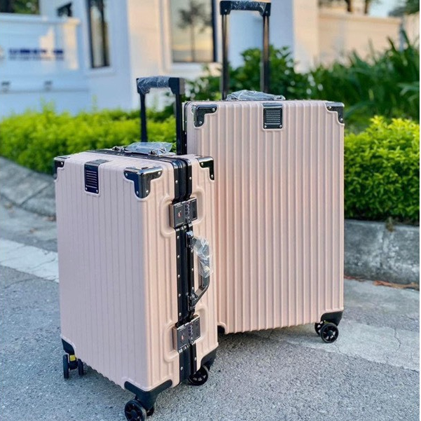 Vali Kéo Khung Nhôm Khóa Sập Siêu Bền Chống Bể Vỡ Size 20/24 inch