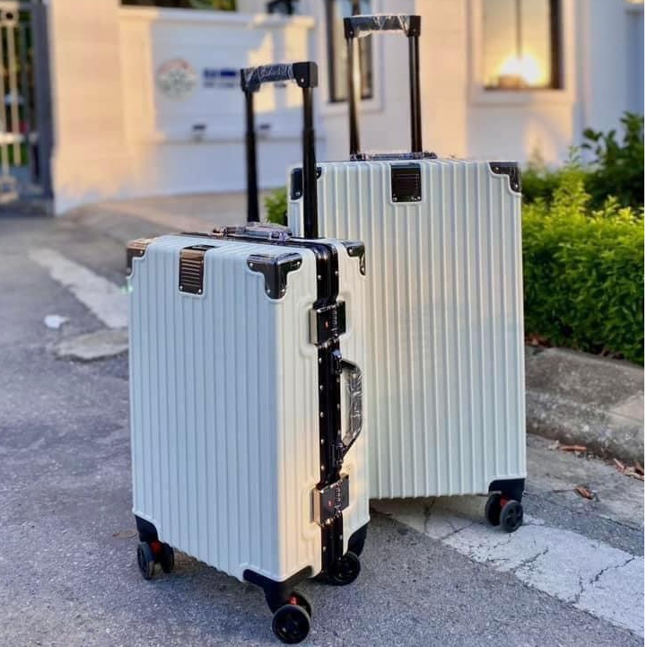 Vali Kéo Khung Nhôm Khóa Sập Siêu Bền Chống Bể Vỡ Size 20/24 inch