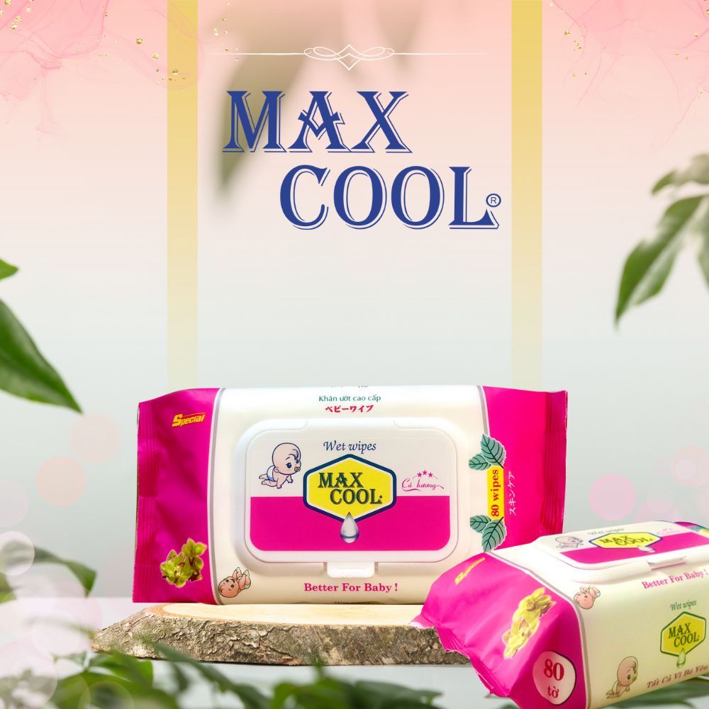 1 gói khăn giấy ướt Max Cool 80 tờ hương lài