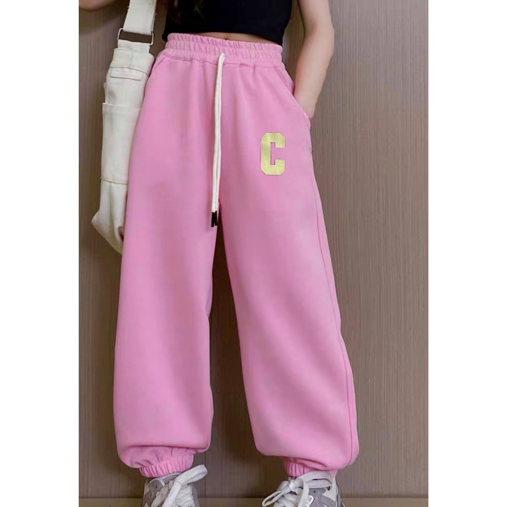 Quần nỉ dài "GẤU CUTE" 14-45kg , quần nỉ bé trai, bé gái ống bo. Vải da cá tàu. Hàng may kỹ. STB40