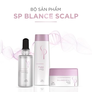 Combo Gội-Hấp-Serum SP Balance Scalp Cho Da Đầu Nhạy Cảm, Chống Gãy Rụng (250-200-100ml)