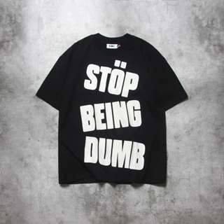 Áo Thun Tay Lỡ Unisex Nam Nữ FUNT DUMB T Cotton Thoáng Mát