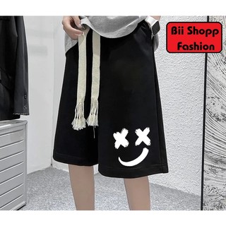 Quần Short Thun chữ X To, Nữ / Quần Đùi Thun Thể Thao Mặt Cười X  Trắng, Đen, Xanh,Xám. Bii Shop.CLO.