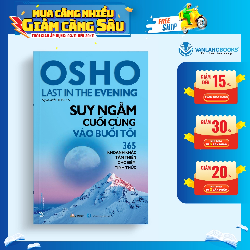 Sách Vanlangbooks - Osho - Suy Ngẫm Cuối Cùng Vào Buổi Tối