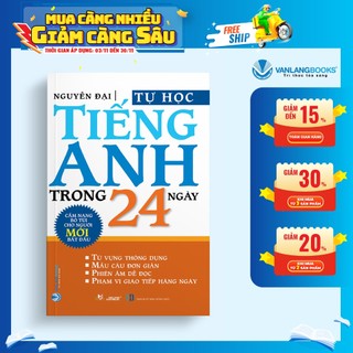 Sách Vanlangbooks - Tự Học Tiếng Anh Trong 24 Ngày
