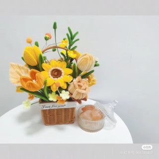 Hoa kẽm nhung Handmade thành phẩm