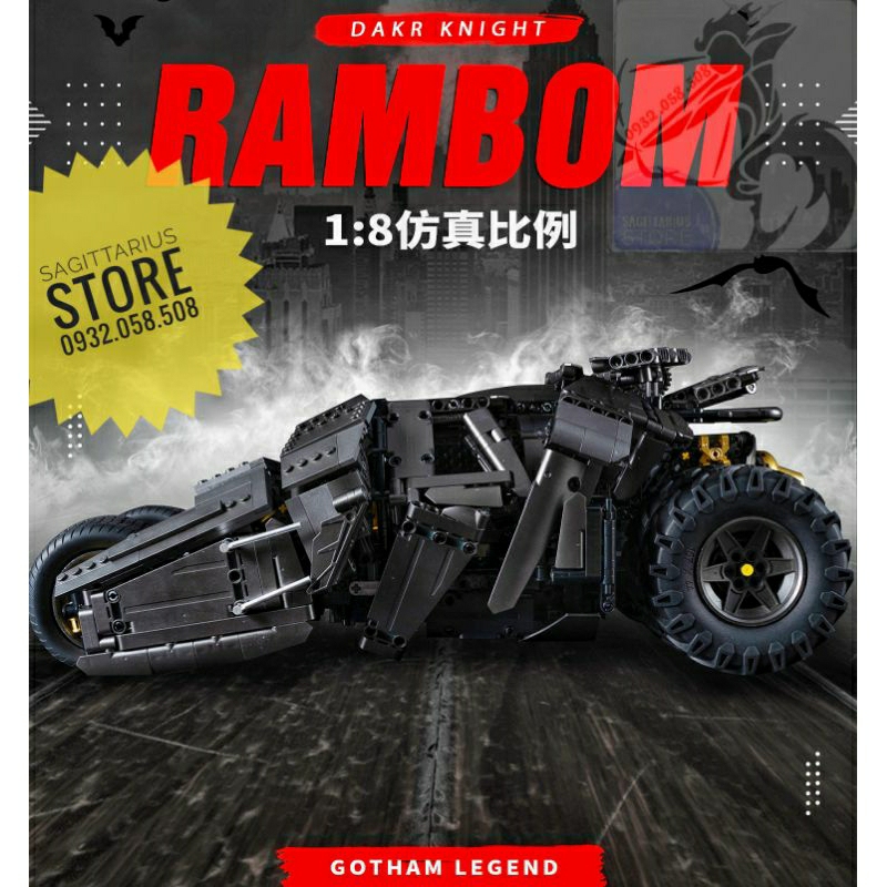 Bộ Xếp Hình 10517 Lắp Ráp Xe BatMobile của Batman 1:8