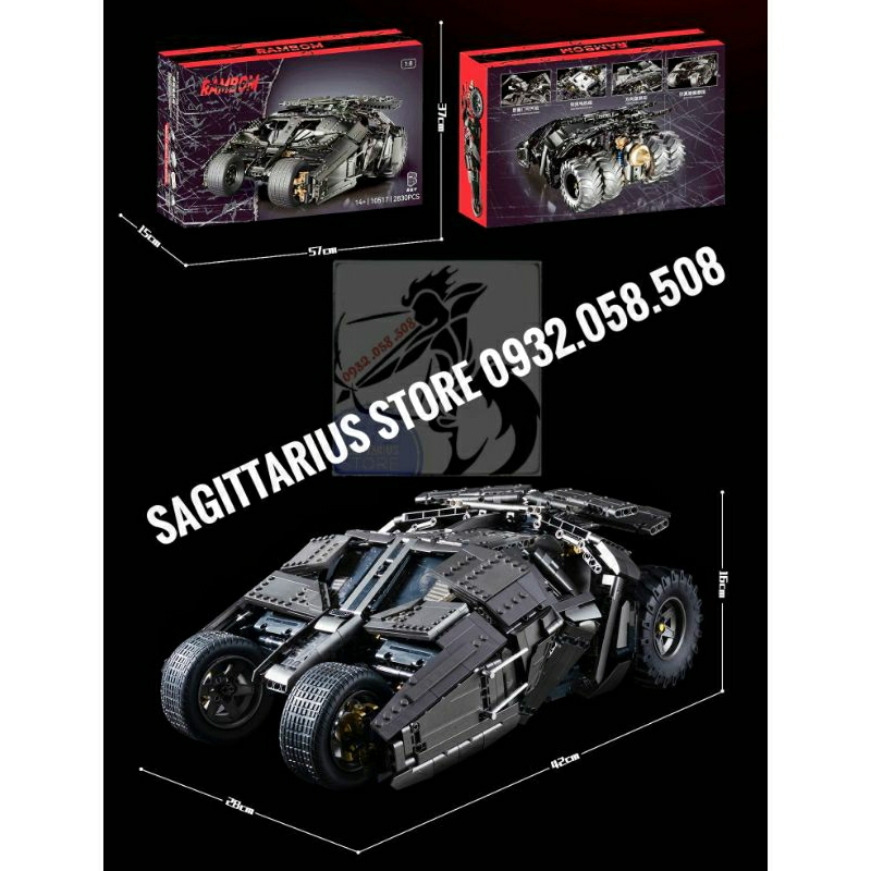 Bộ Xếp Hình 10517 Lắp Ráp Xe BatMobile của Batman 1:8