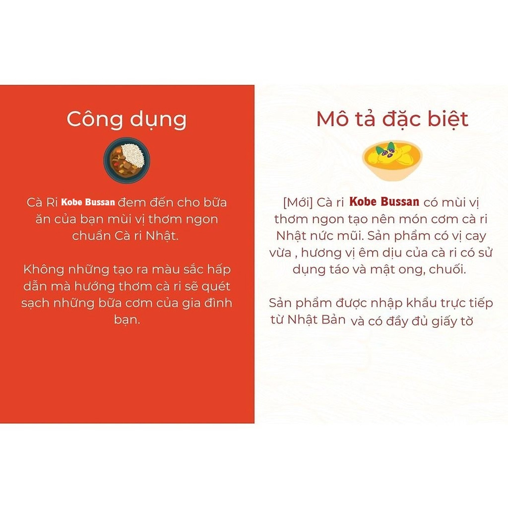 Viên Cà Ri Kiểu Nhật Kobe Bussan 5 Vị Hấp Dẫn Thơm Ngon Hàng Nội Địa Nhật- Umiko