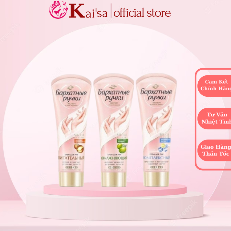 Kem Lụa Silky Hands Dưỡng Mềm Mịn Da Tay Chống Lão Hóa Silk Oil Elixir Nga - Tuýp 80ml