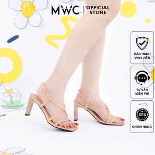 Giày MWC 4154 - Giày Cao Gót 7cm Dây Mảnh, Giày Cao Gót Dây Đan Chéo