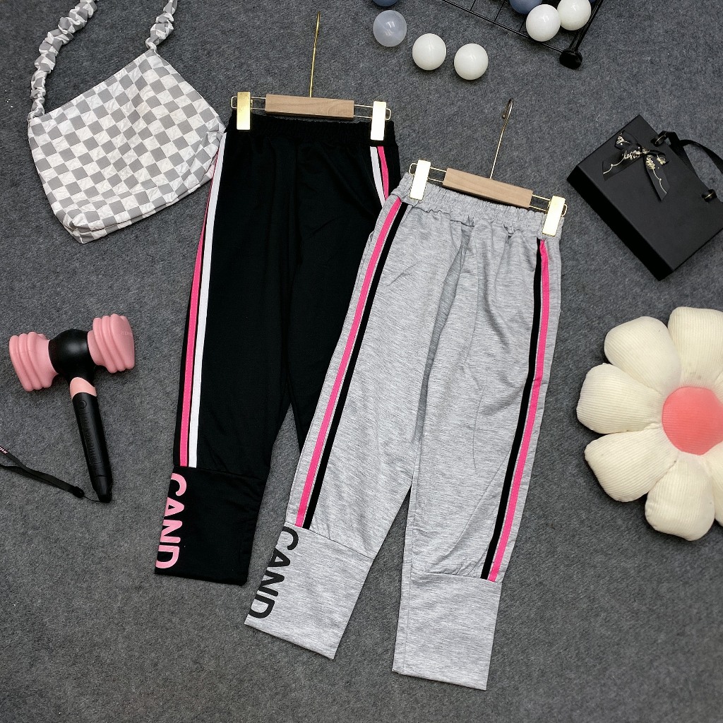 Quần nỉ mùa đông ấm áp "CAN-BEAR" 14-45kg cho bé gái 4-14 tuổi. Vải da cá dày dặn, co giãn tốt. STG36