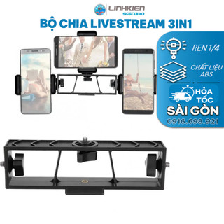 Khung Chia Nhiều Máy Livestream ren 1/4 Q2 bộ chia nhiều điện thoại LIVE STREAM